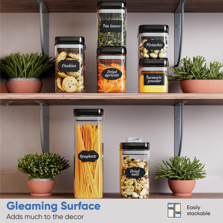 Airtight Food Storage Containers Set for Home Organization (7 Count)