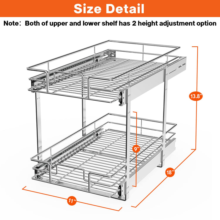 Individual Pull Out Cabinet Organizer
