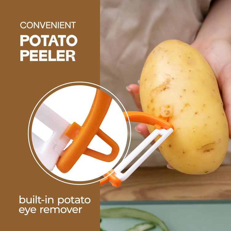 6PCS Vegetable Peeler Set with Sharp Blade
