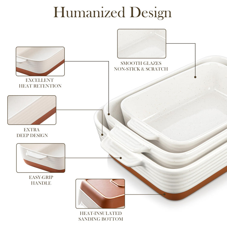 Casserole Dishes for Oven (3 Count)