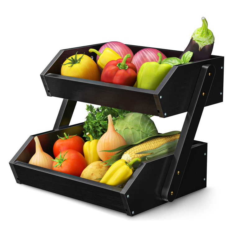 2 Tier Fruit Basket for Kitchen Counter