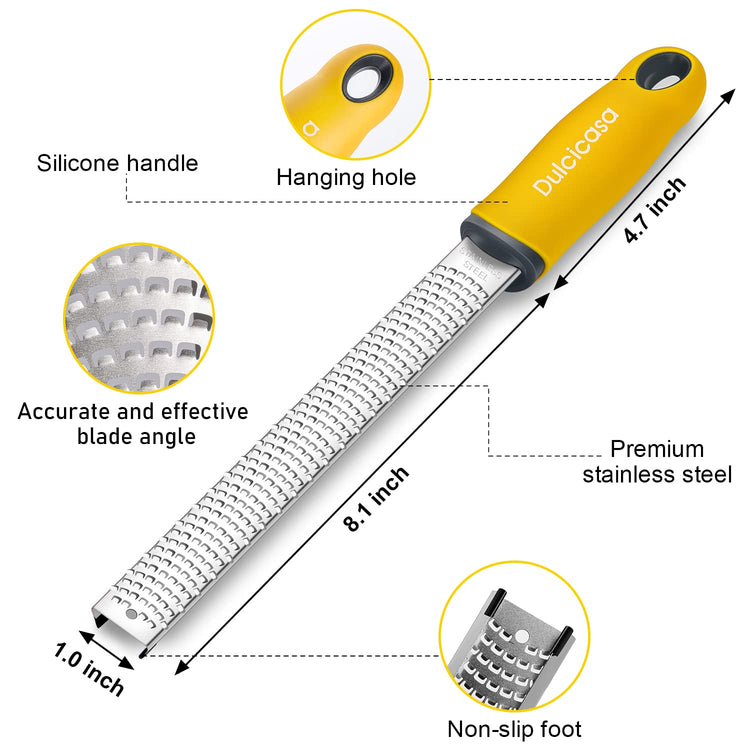 Professional Stainless Steel Lemon Zester & Grater