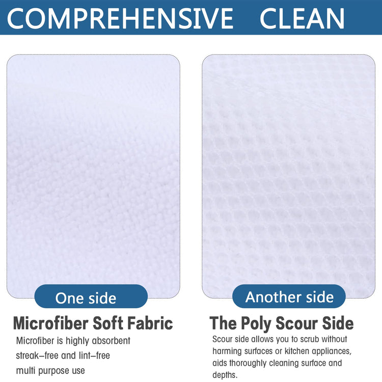 Dish Cloth for Washing Dishes Kitchen Washcloth Cleaning Cloth (10 Count)