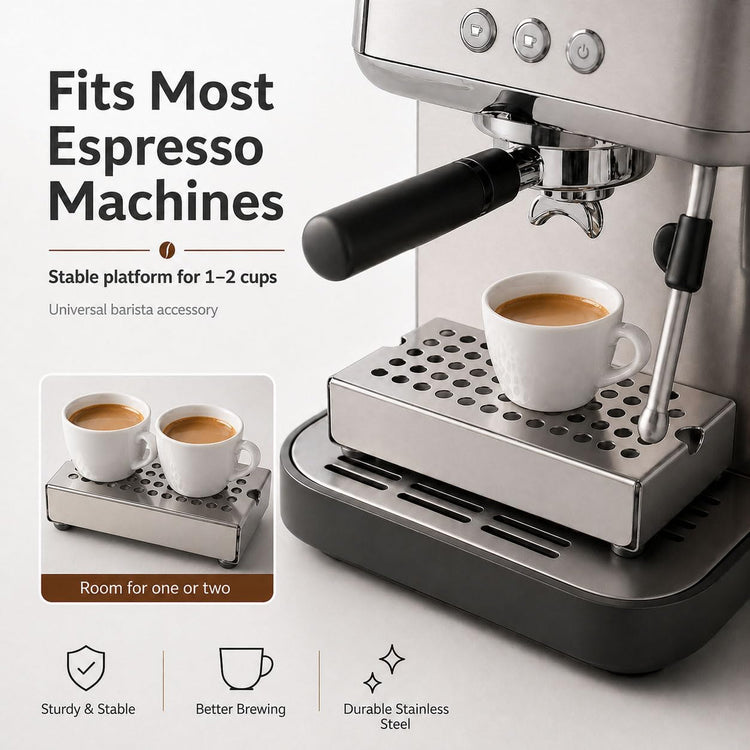 Anti Splash Espresso Cup Riser Stand for Espresso Machines