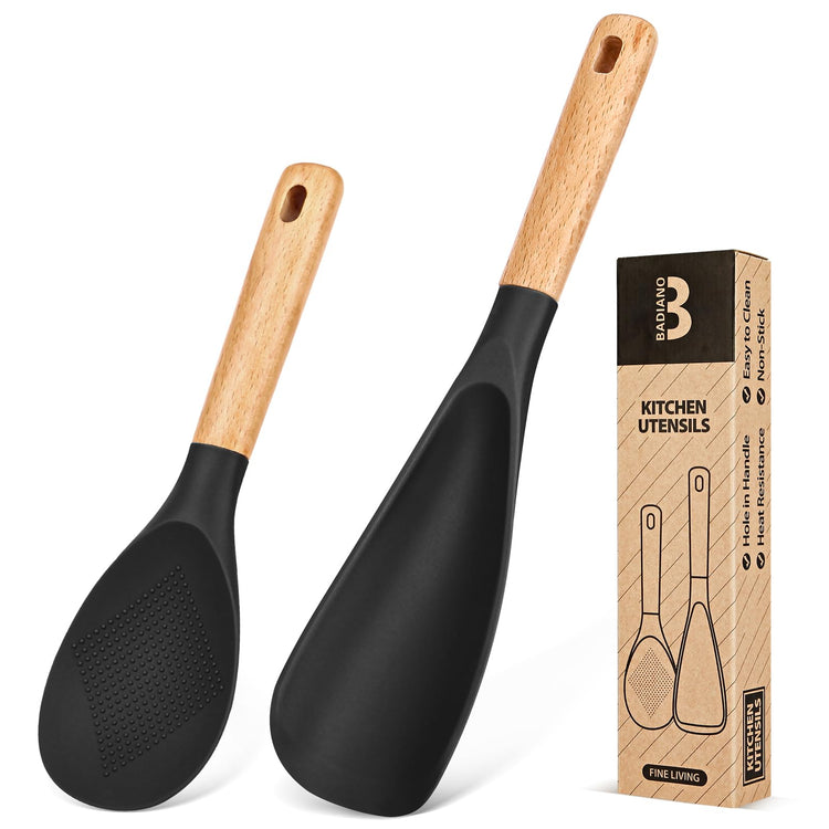 Cooking Spoon and Rice Scooper for Nonstick Cookware