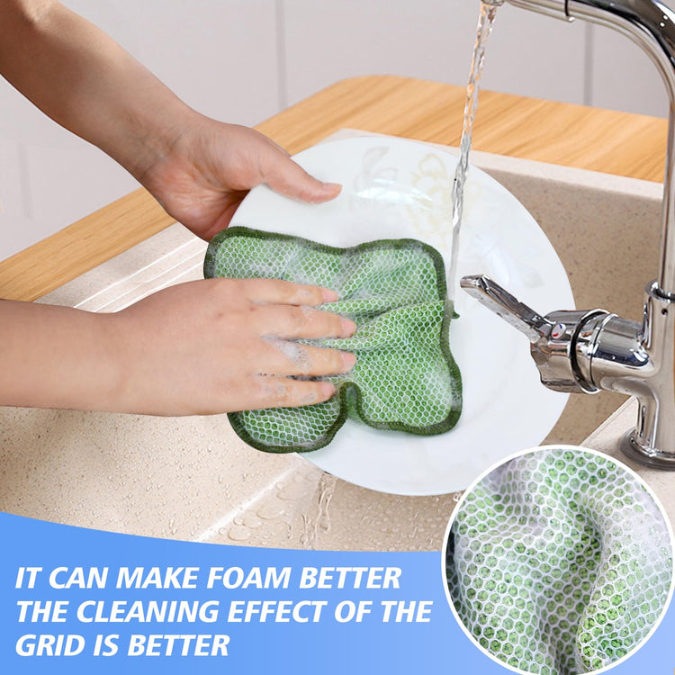Dish Cloths for Washing Dishes with Scrub Side (9 Count)