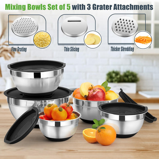 Mixing Bowls with Lid Set