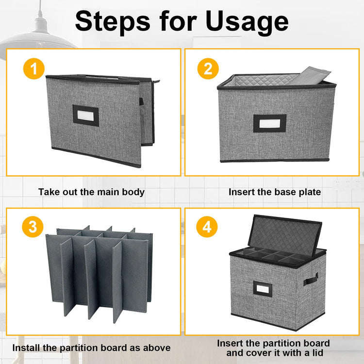Quilted Champagne Flute Storage Box