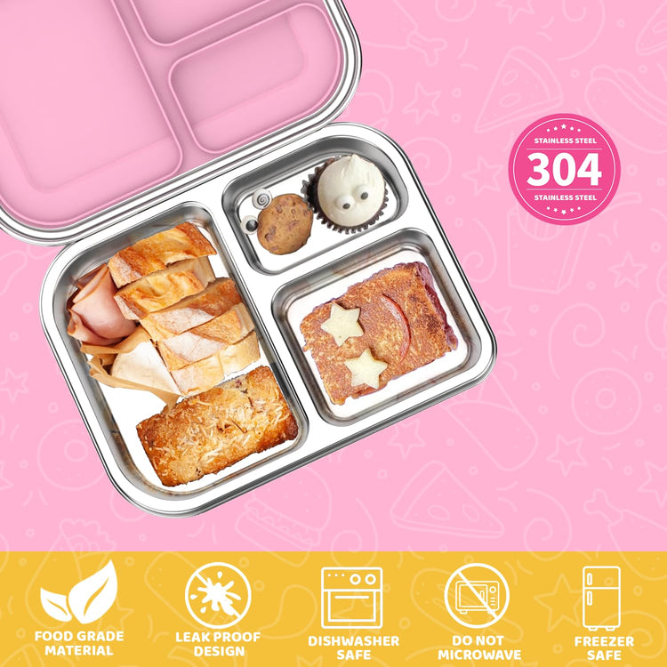 Stainless Steel Bento Box for Kids 1000ml