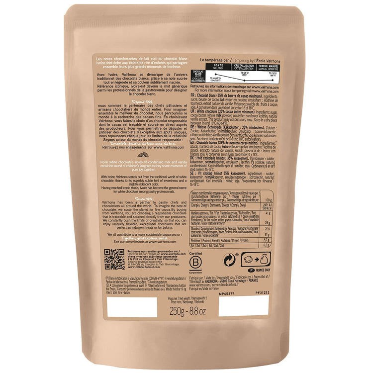 Premium French Baking Creamy White Chocolate Discs (17.637 Ounce)
