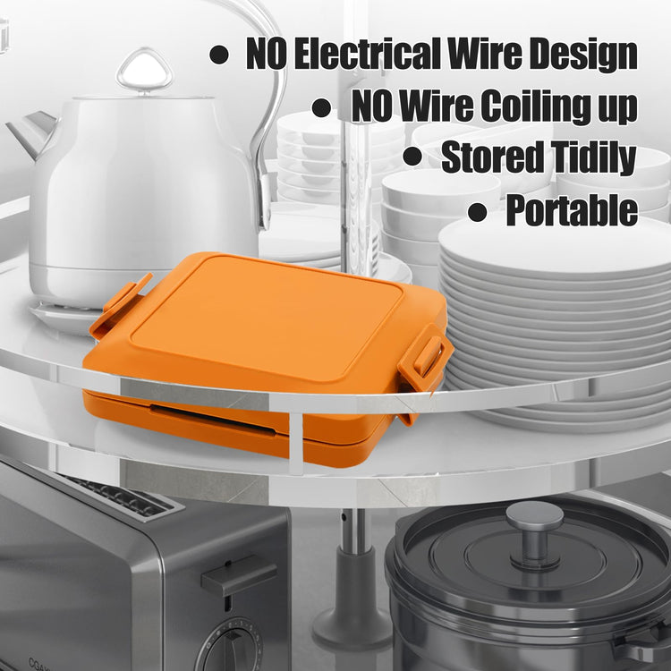 2-in-1 Microwave Sandwich Maker & Waffle Maker, Microwave Grill