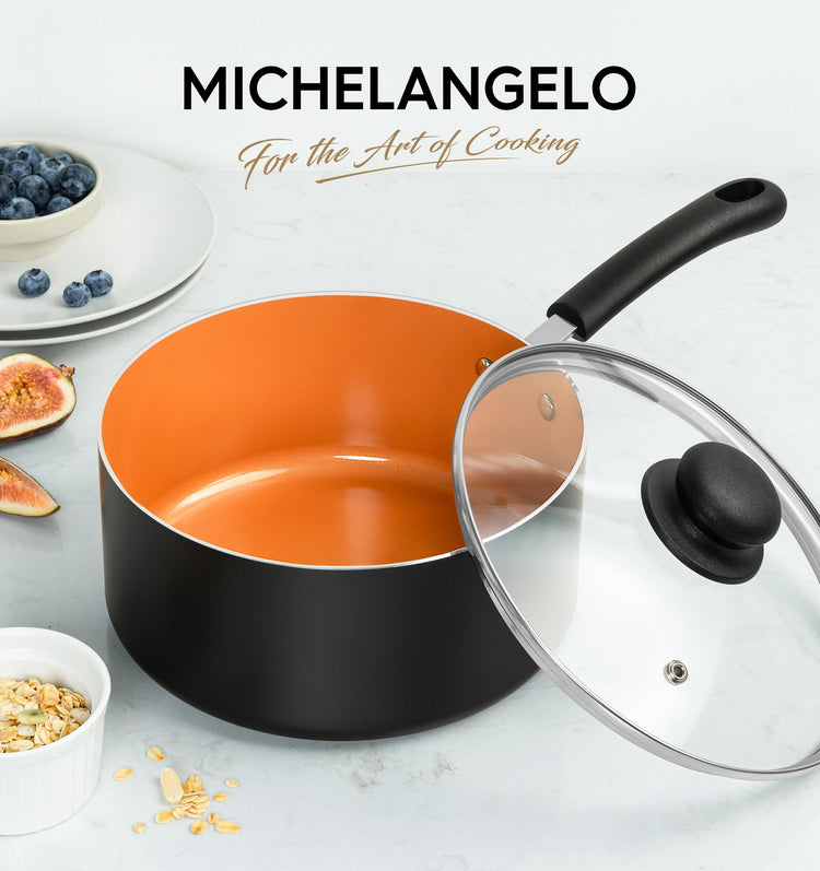 3 Quart Nonstick Sauce Pan with Lid