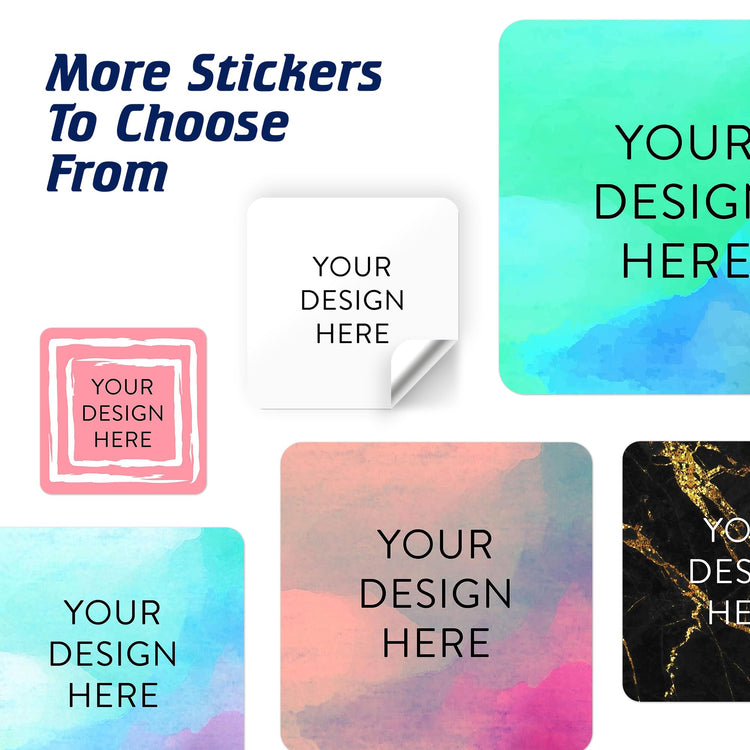 Custom Vinyl Stickers Your Image (100 Count)
