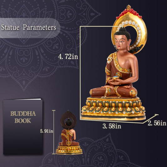 Hand Painted Amitabha Buddha Statue