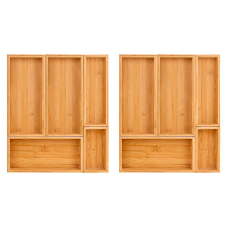 bamboo drawer organizer Set