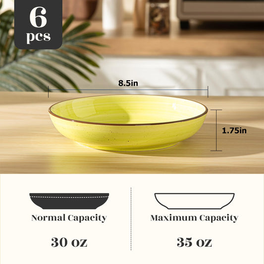 Pasta Bowls Set of 6 (6.66 Count)
