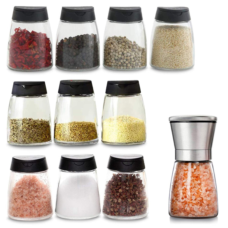 Glass Spice Jars (11 Count)