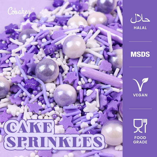 Purple Sprinkles for Cake Decorating 4.23ounce