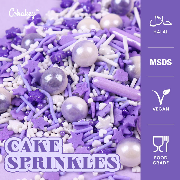 Purple Sprinkles for Cake Decorating 4.23ounce