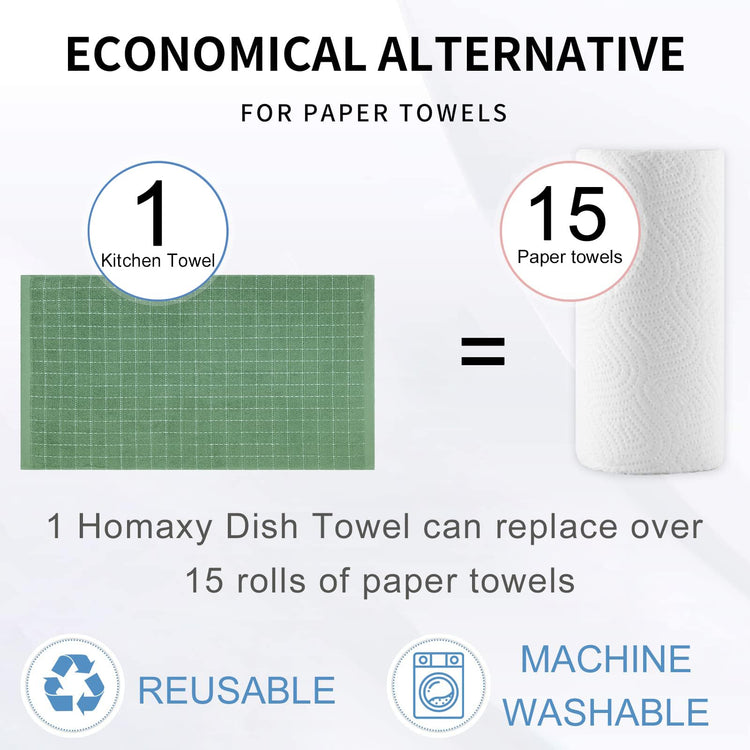 100% Cotton Terry Kitchen Towels (4 Count)