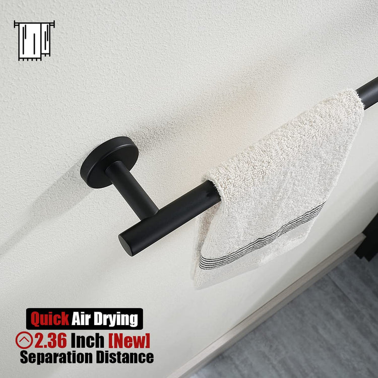 Black Bath Towel Bar