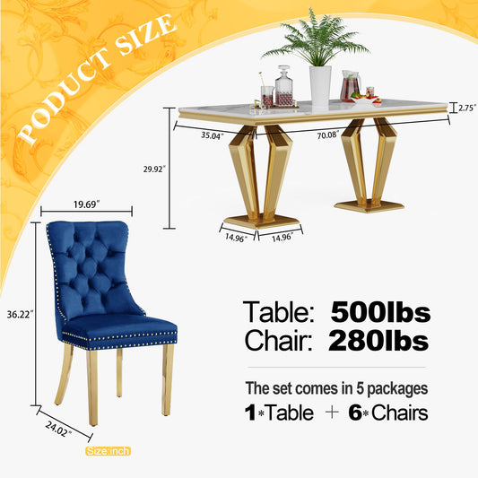 7 Piece Luxury Dining Room Set (7 Count)