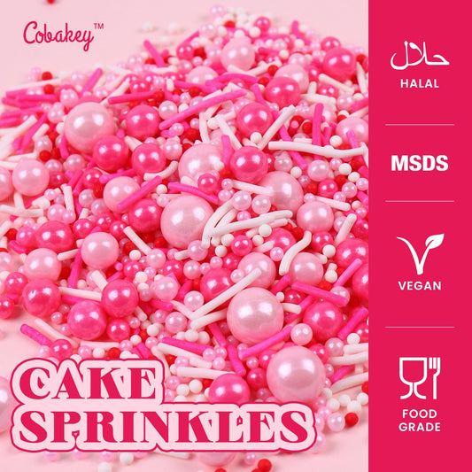 Pink Sprinkles for Cake Decorating 4.23ounce (4.23 Ounce)