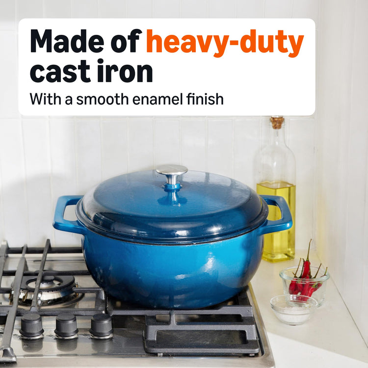 Enameled Cast Iron Dutch Oven Pot with Lid