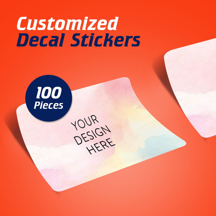 Custom Vinyl Stickers Your Image (100 Count)