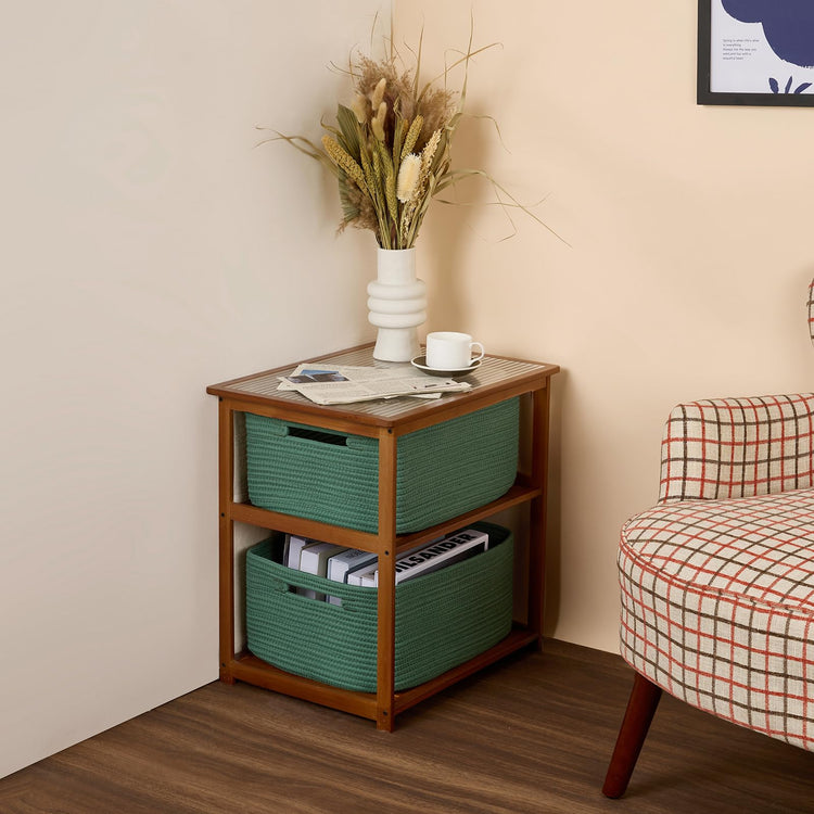 Large Storage Baskets for Shelves (2 Count)