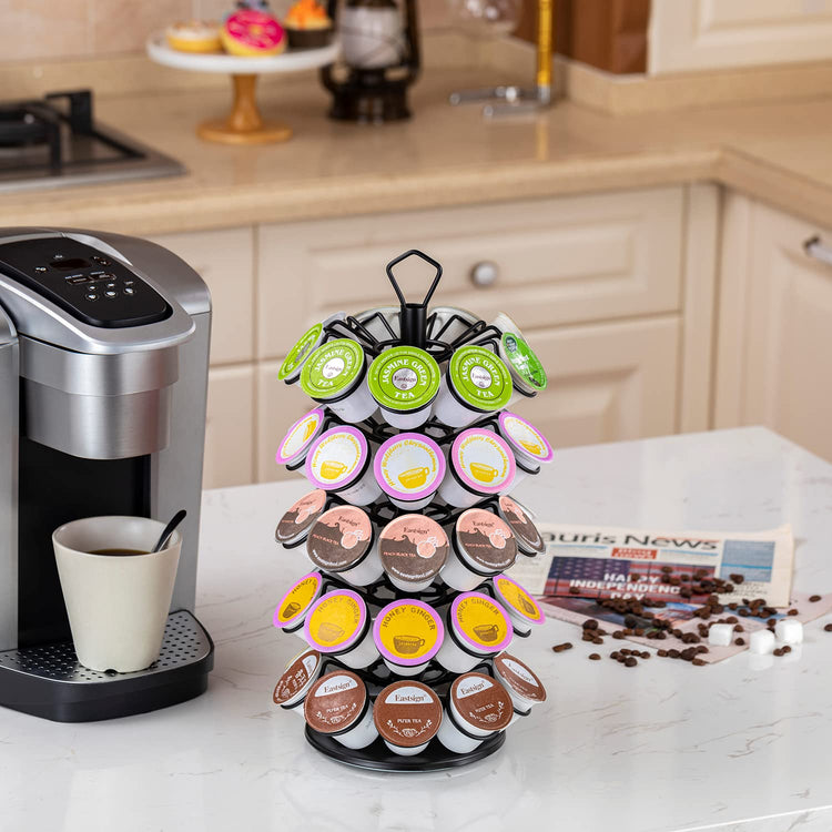 K Cup Storage Coffee Capsules Pod Holder Carousel Capsule Display Storage for k