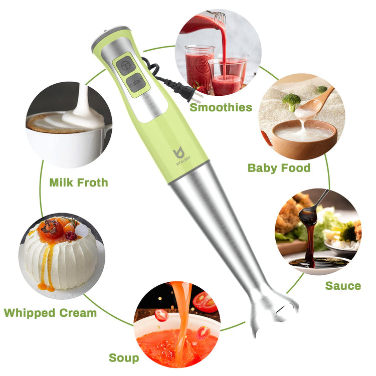 3-in-1 Immersion Hand Blender - Puree Food, Smoothies and Soups