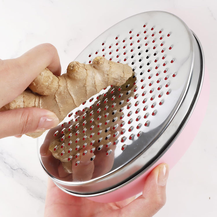 Cheese Grater Citrus Lemon Zester with Food Storage Container & Lid