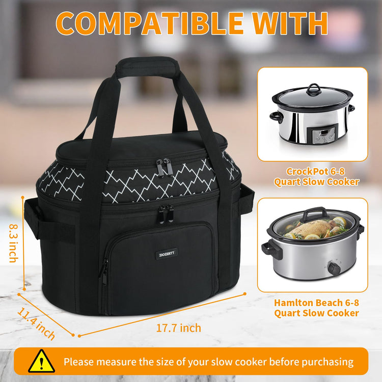 Slow Cooker Carrying Bag Compatible with 6