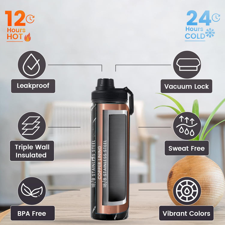Tea Infuser Water Bottle 22 Oz