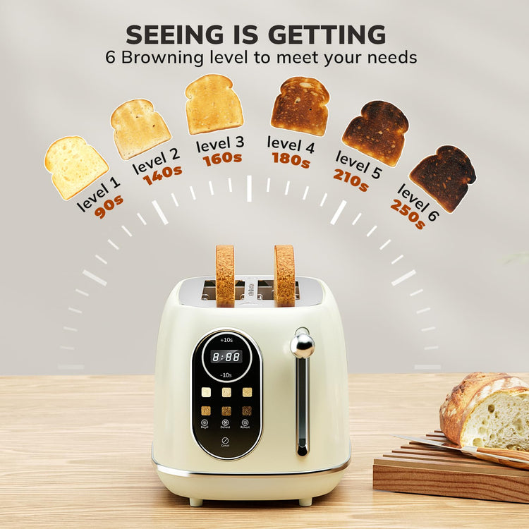 Smart Touch Screen Toaster 2 Slice