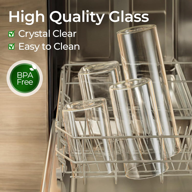 Glass Storage Containers wtih Lids 1.7 Qt (3 Count)