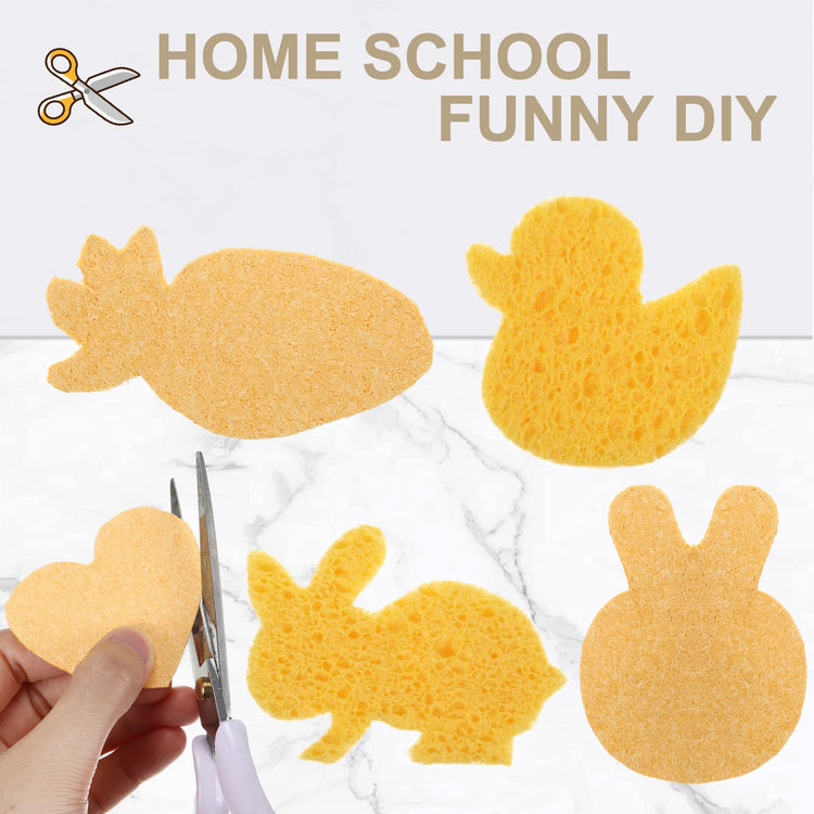 100 Pieces Compressed Wood Pulp Dish Sponges for Kitchen (100 Count)