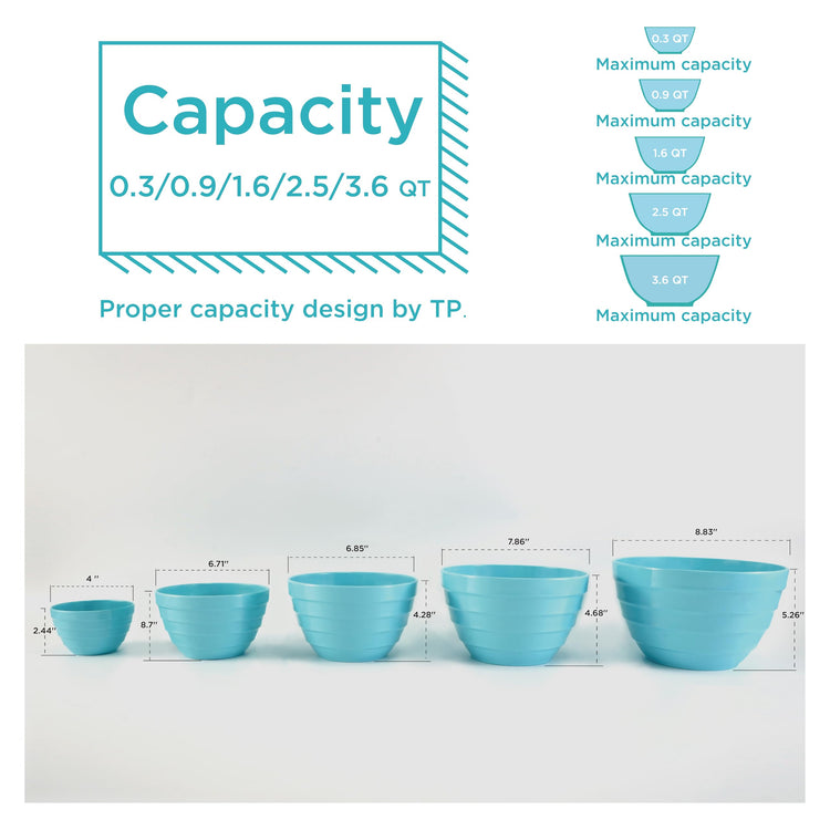Mixing Bowls with Lids (5 Count)