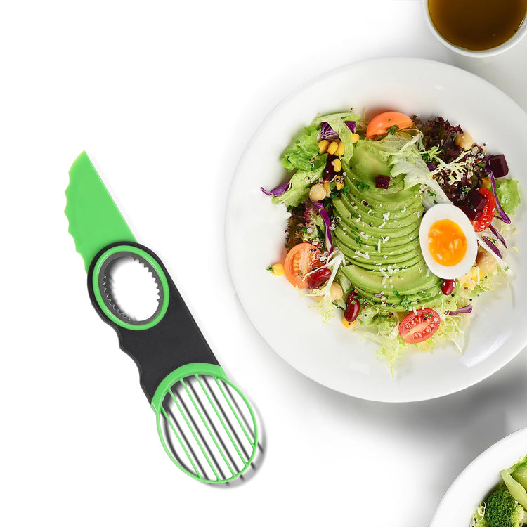 3-in-1 Avocado Slicer Tool & Stainless Steel Pitter