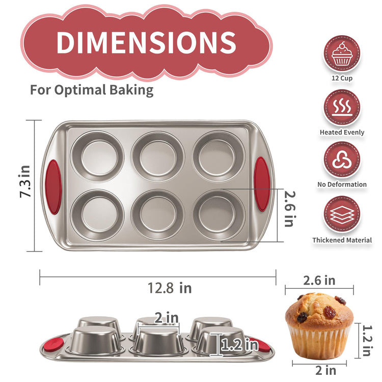 Muffin Pan 6 Cup (2 Count)