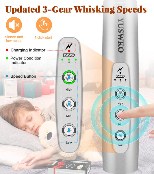 Handheld Milk Frother Wand for Coffee