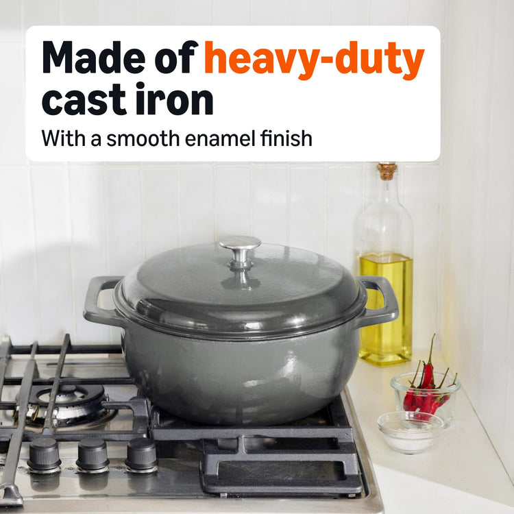 Enameled Cast Iron Dutch Oven Pot with Lid