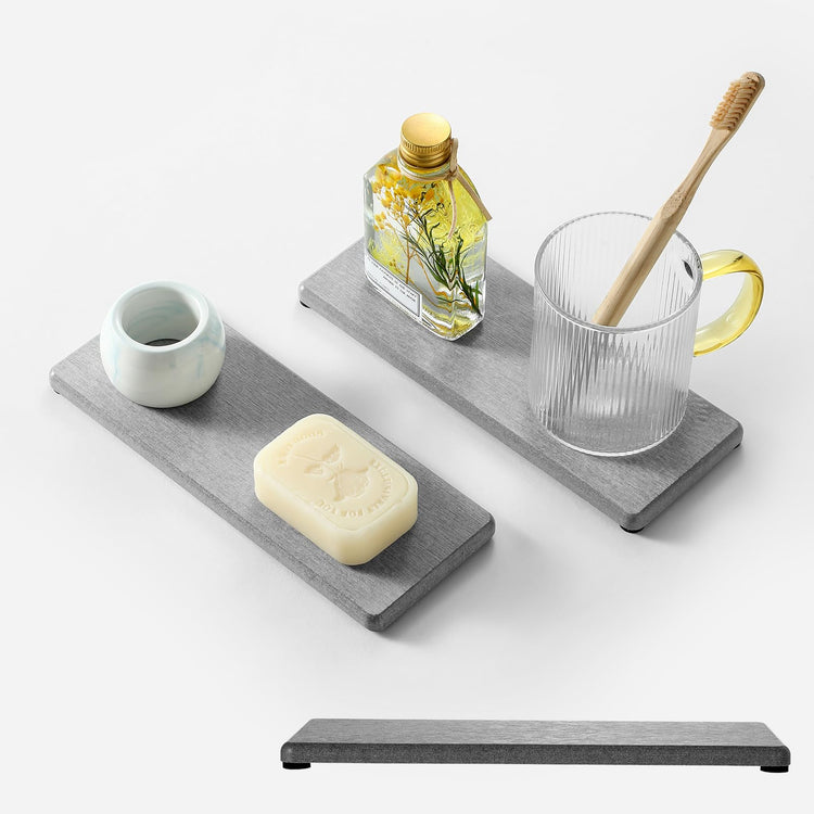 2PCS Bathroom Counter Vanity Trays (2 Count)