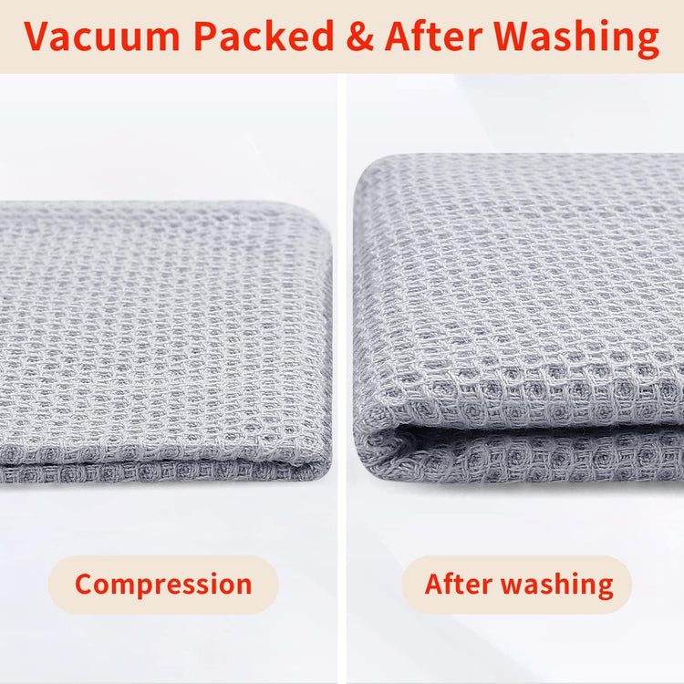 100% Cotton Waffle Weave Kitchen Dish Towels 12 (12 Count)