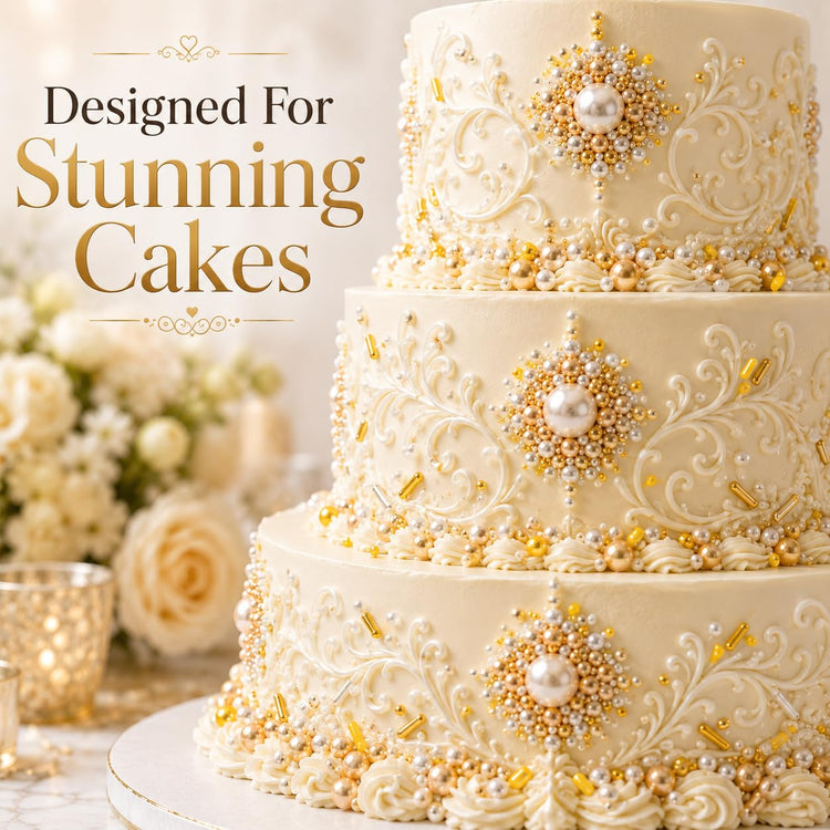 Gold Pearl & Rod Sprinkles Mix (4.2 Ounce)