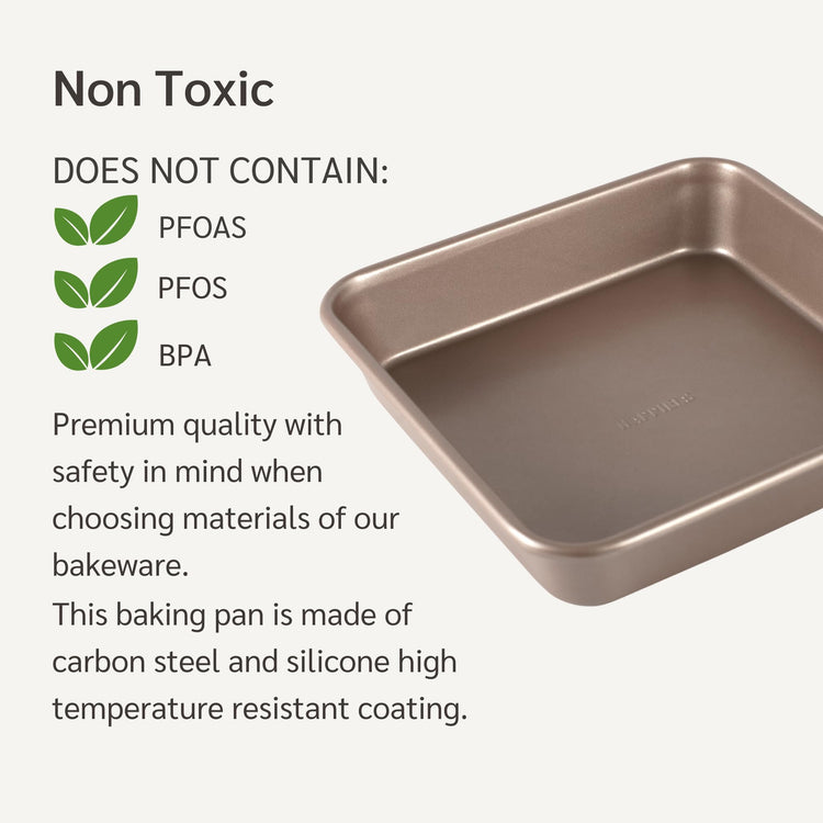 9 x 9 inch Square Baking Pan Nonstick