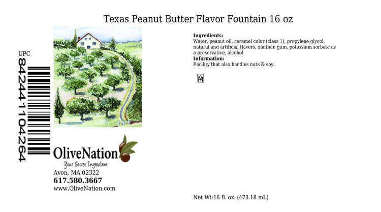 Texas Peanut Butter Flavor Fountain (16 Ounce)