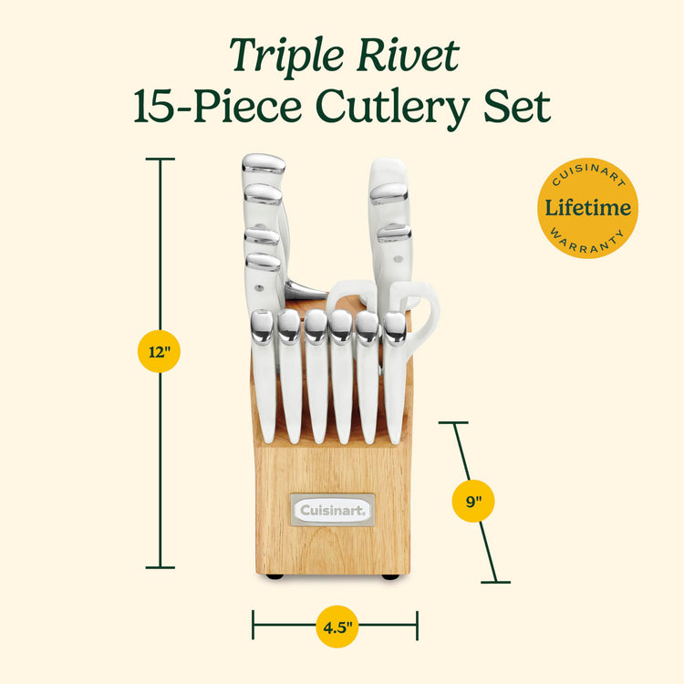 15 Piece Knife Set with Block