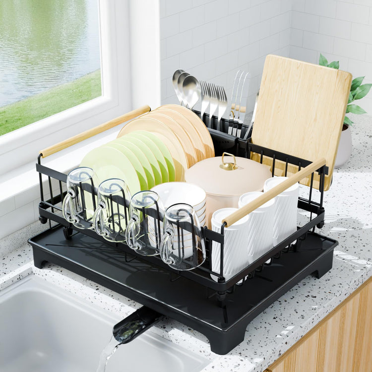 Dish Drying Rack with Auto